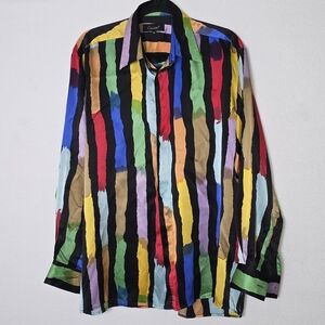 Colorful Striped Men's Shirt
